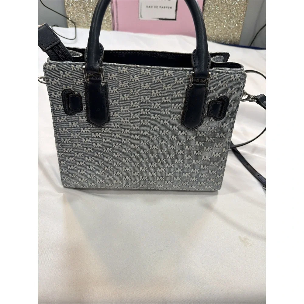 Michael Kors Hamilton Women Small Satchel Handbag Crossbody Bag - Jean Lock key